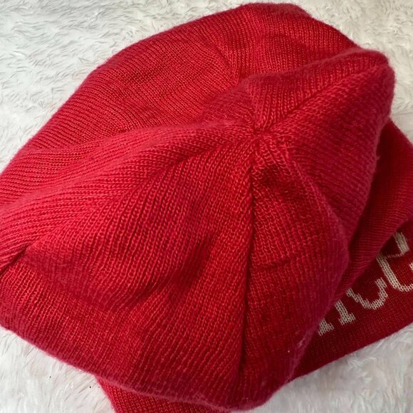 Share Jonathan Adler Peace Love Reversible Pink Winter Beanie One Size - Picture 5 of 9